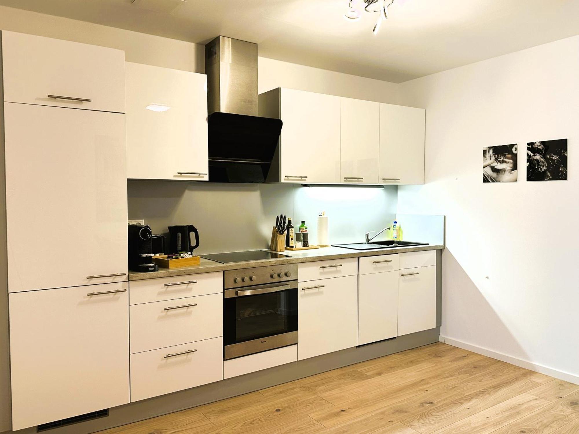 Bohnapartments - Nordkap-Suiten - Gratis Parkplatz - Moderner Neubau - Erdgeschoss - Fussbodenheizung Erfurt Bilik gambar
