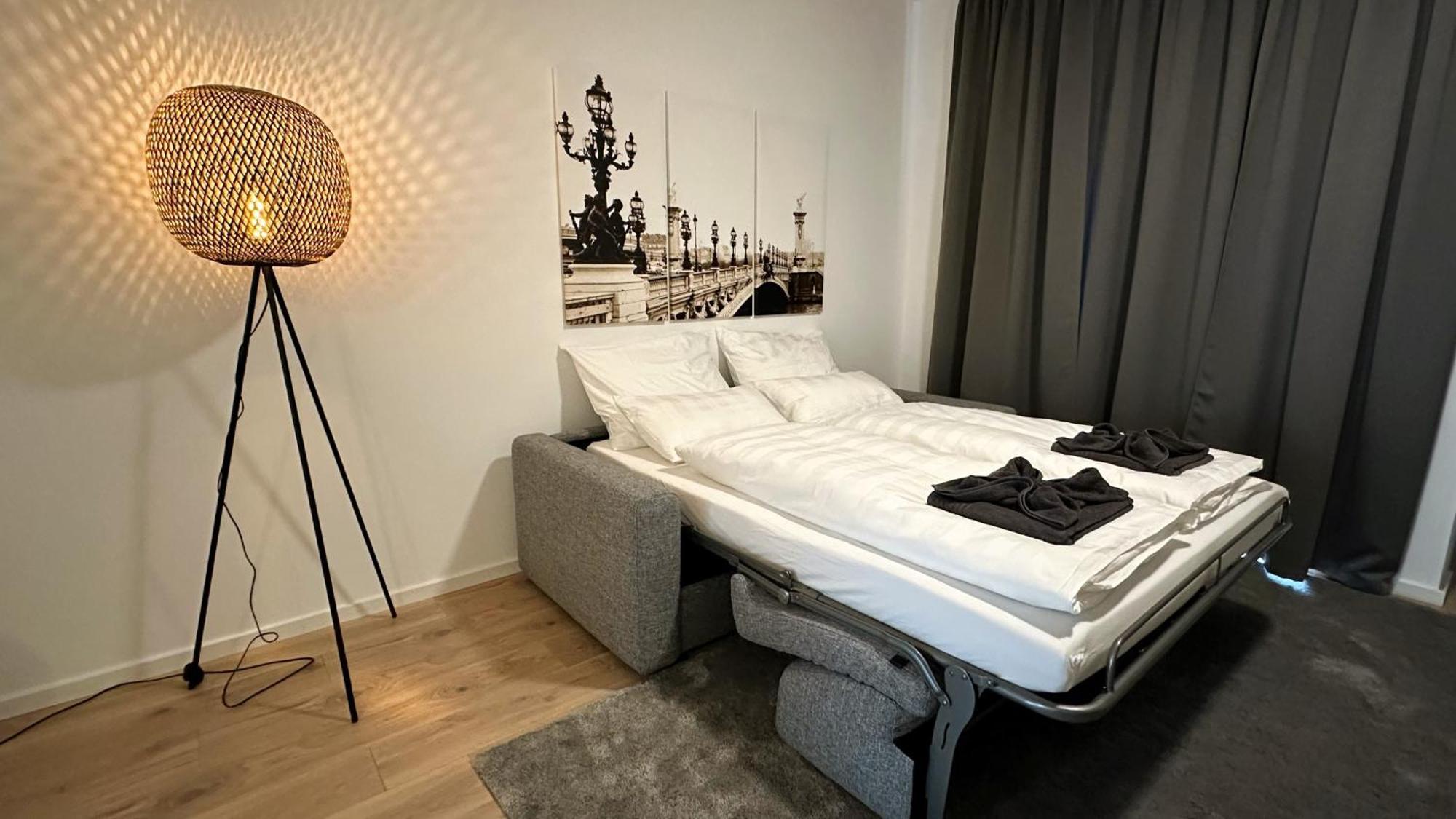 Bohnapartments - Nordkap-Suiten - Gratis Parkplatz - Moderner Neubau - Erdgeschoss - Fussbodenheizung Erfurt Bilik gambar