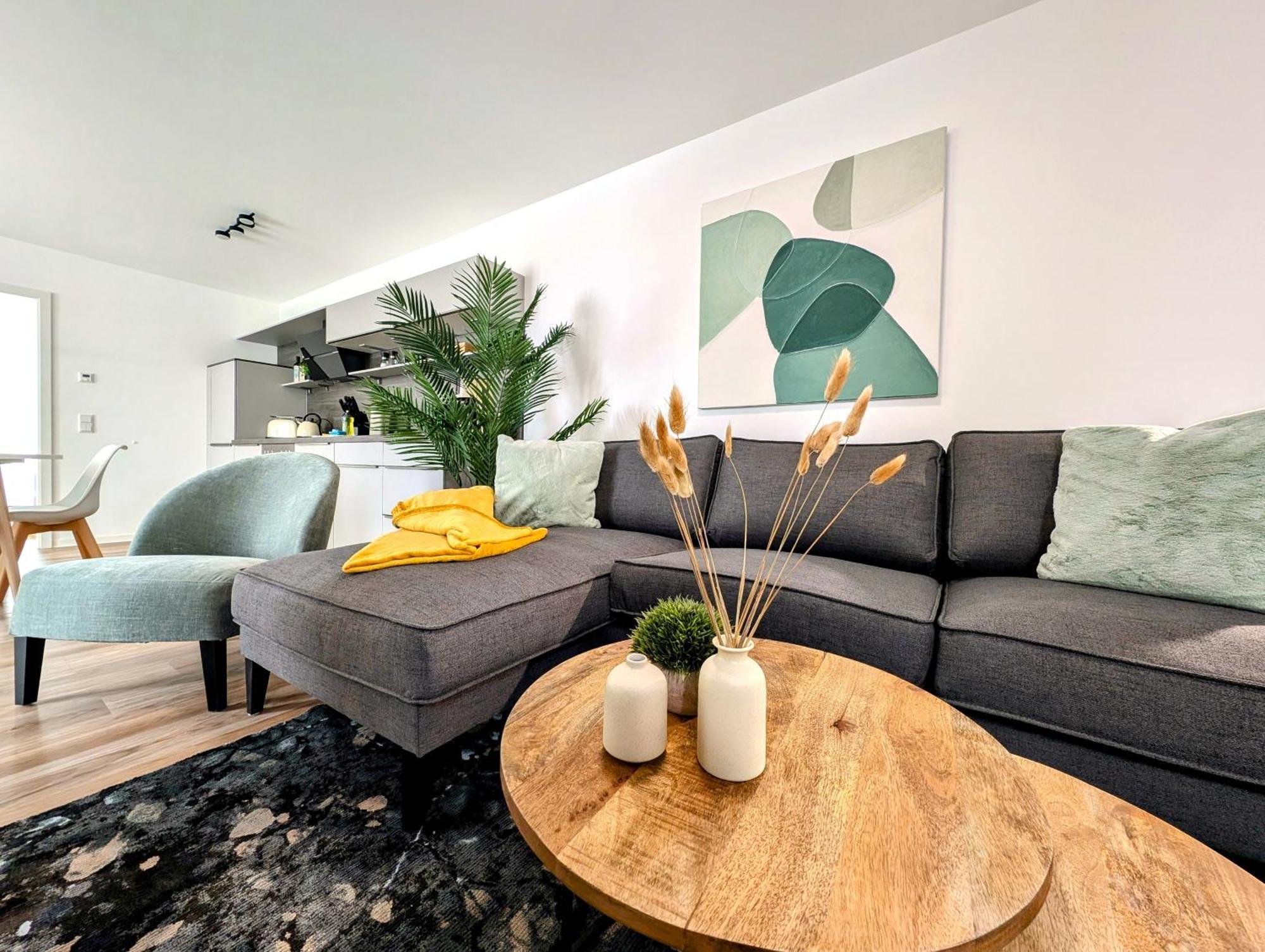 Bohnapartments - Nordkap-Suiten - Gratis Parkplatz - Moderner Neubau - Erdgeschoss - Fussbodenheizung Erfurt Luaran gambar