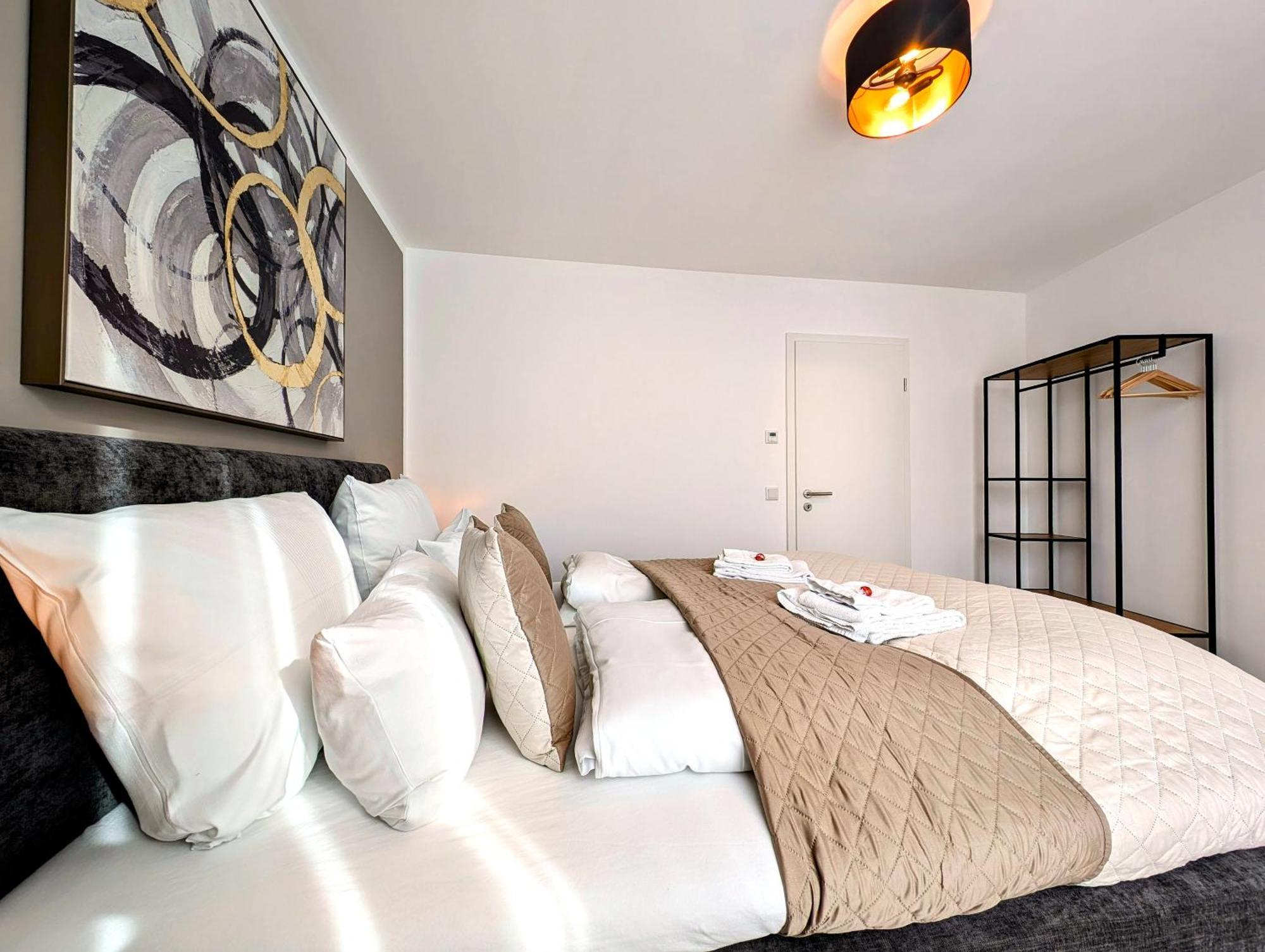 Bohnapartments - Nordkap-Suiten - Gratis Parkplatz - Moderner Neubau - Erdgeschoss - Fussbodenheizung Erfurt Bilik gambar