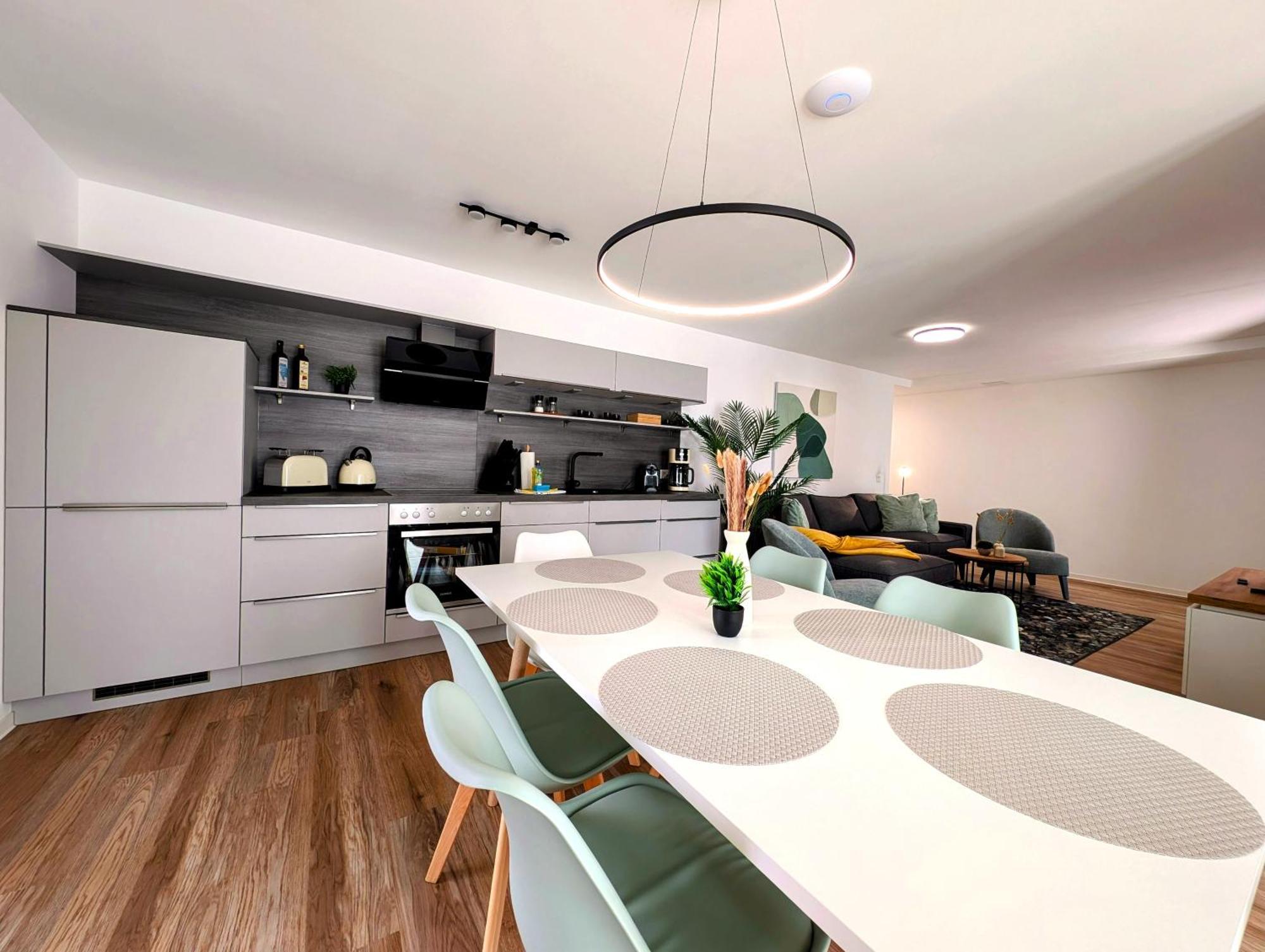 Bohnapartments - Nordkap-Suiten - Gratis Parkplatz - Moderner Neubau - Erdgeschoss - Fussbodenheizung Erfurt Luaran gambar