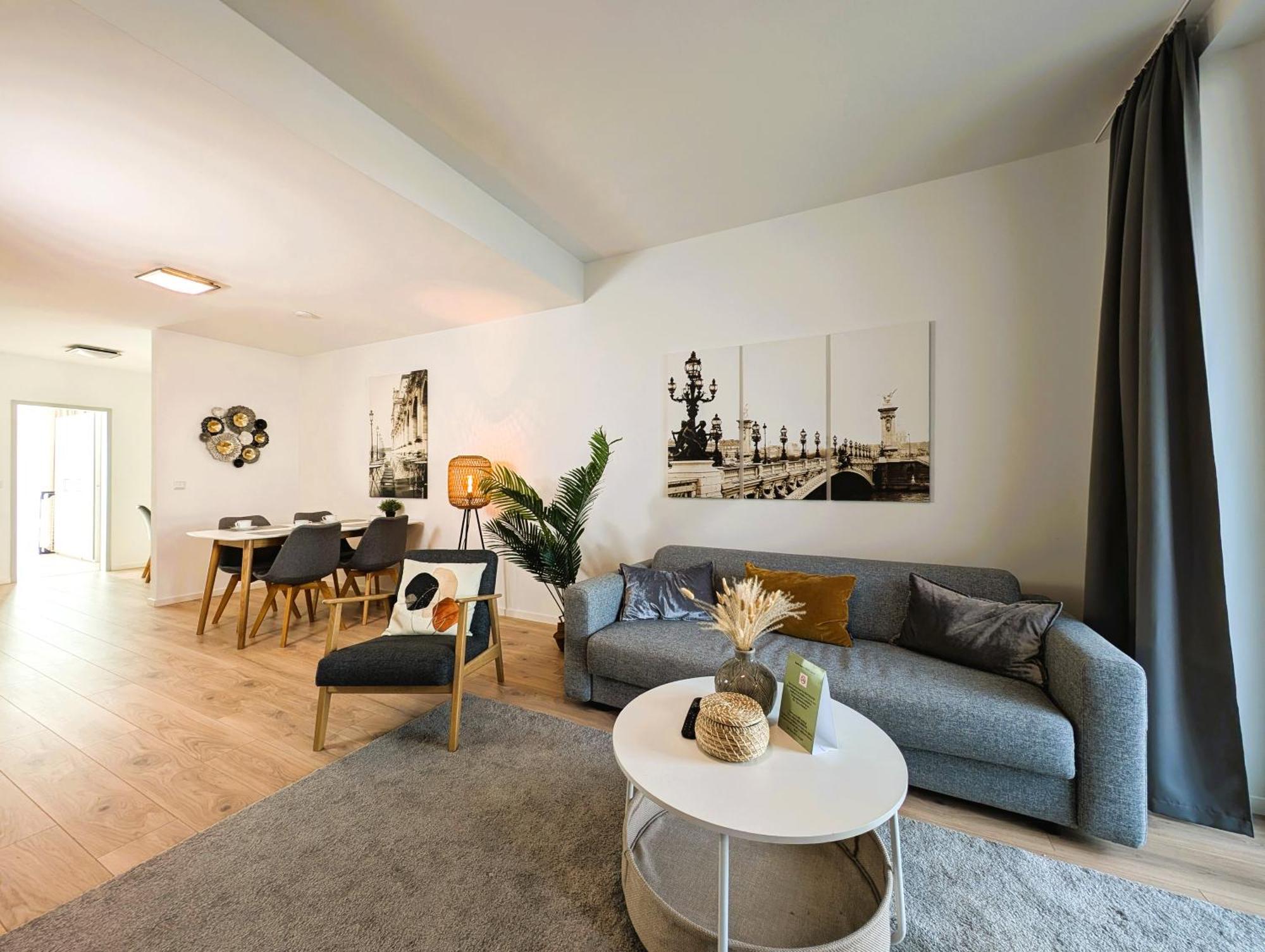 Bohnapartments - Nordkap-Suiten - Gratis Parkplatz - Moderner Neubau - Erdgeschoss - Fussbodenheizung Erfurt Luaran gambar